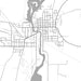Horicon Wisconsin Map Print in Classic Style Zoomed In Close Up Showing Details