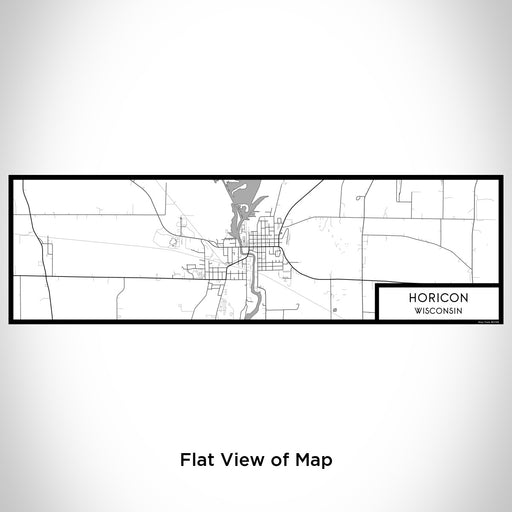 Flat View of Map Custom Horicon Wisconsin Map Enamel Mug in Classic