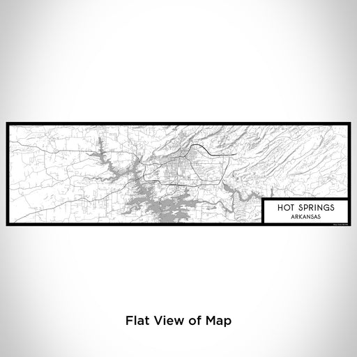 Flat View of Map Custom Hot Springs Arkansas Map Enamel Mug in Classic