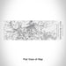 Rendered View of Hot Springs Arkansas Map Engraving on 10oz Stainless Steel Insulated Cup with Sliding Lid in White