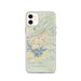 Custom Hot Springs Arkansas Map Phone Case in Woodblock