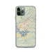 Custom Hot Springs Arkansas Map Phone Case in Woodblock