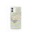 Custom Hot Springs Arkansas Map iPhone 12 mini Phone Case in Woodblock