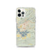 Custom Hot Springs Arkansas Map iPhone 12 Pro Phone Case in Woodblock