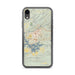 Custom Hot Springs Arkansas Map Phone Case in Woodblock