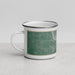 Left View Custom Houghton Michigan Map Enamel Mug in Afternoon