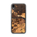 Custom Houghton Michigan Map Phone Case in Ember