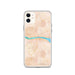 Custom Houghton Michigan Map Phone Case in Watercolor