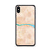 Custom Houghton Michigan Map Phone Case in Watercolor