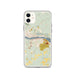 Custom Houghton Michigan Map Phone Case in Woodblock