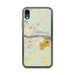 Custom Houghton Michigan Map Phone Case in Woodblock