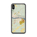 Custom Houghton Michigan Map Phone Case in Woodblock