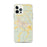Custom Houma Louisiana Map iPhone 12 Pro Max Phone Case in Woodblock