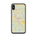 Custom Houma Louisiana Map Phone Case in Woodblock