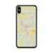 Custom Houma Louisiana Map Phone Case in Woodblock