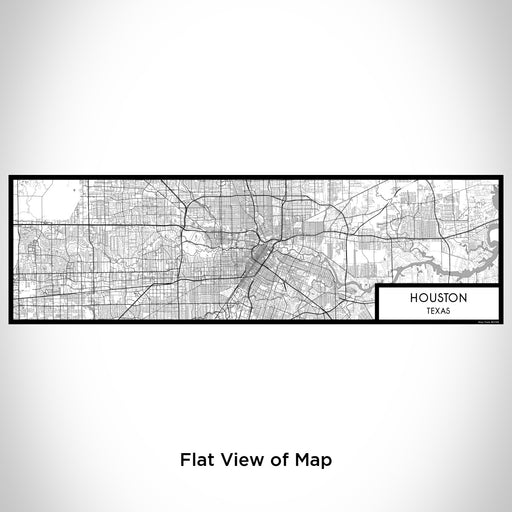 Flat View of Map Custom Houston Texas Map Enamel Mug in Classic