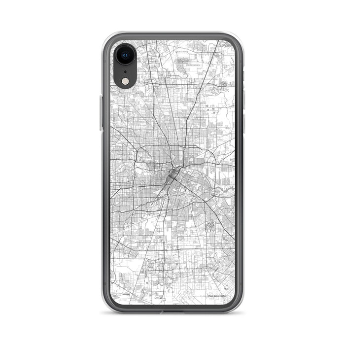 Custom Houston Texas Map Phone Case in Classic