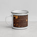 Left View Custom Houston Texas Map Enamel Mug in Ember