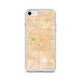 Custom Houston Texas Map iPhone SE Phone Case in Watercolor