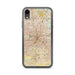 Custom Houston Texas Map Phone Case in Woodblock