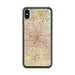 Custom Houston Texas Map Phone Case in Woodblock
