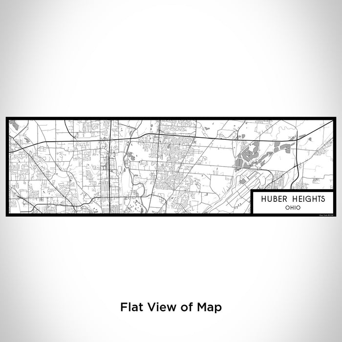 Flat View of Map Custom Huber Heights Ohio Map Enamel Mug in Classic