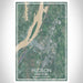 Hudson New York Map Print Portrait Orientation in Afternoon Style With Shaded Background