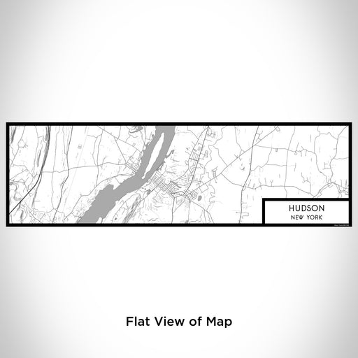 Flat View of Map Custom Hudson New York Map Enamel Mug in Classic
