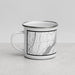 Left View Custom Hudson New York Map Enamel Mug in Classic