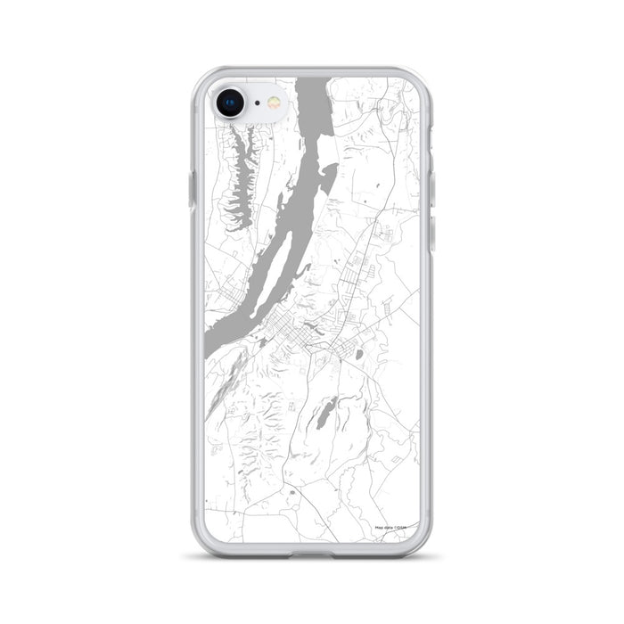 Custom iPhone SE Hudson New York Map Phone Case in Classic