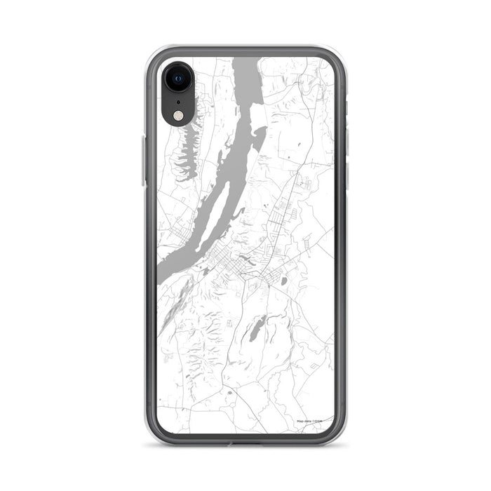 Custom iPhone XR Hudson New York Map Phone Case in Classic