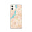 Custom iPhone 11 Hudson New York Map Phone Case in Watercolor