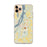 Custom iPhone 11 Pro Max Hudson New York Map Phone Case in Woodblock