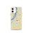 Custom iPhone 12 mini Hudson New York Map Phone Case in Woodblock