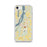 Custom iPhone SE Hudson New York Map Phone Case in Woodblock