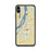 Custom iPhone XS Max Hudson New York Map Phone Case in Woodblock