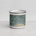 Front View Custom Hull England Map Enamel Mug in Afternoon