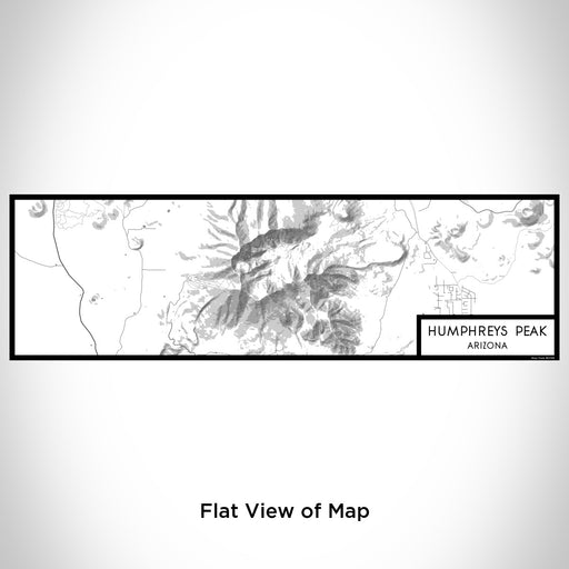 Flat View of Map Custom Humphreys Peak Arizona Map Enamel Mug in Classic