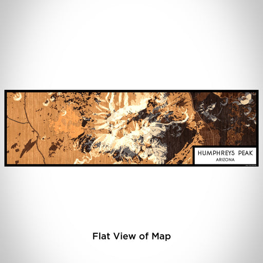 Flat View of Map Custom Humphreys Peak Arizona Map Enamel Mug in Ember