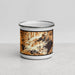 Front View Custom Humphreys Peak Arizona Map Enamel Mug in Ember