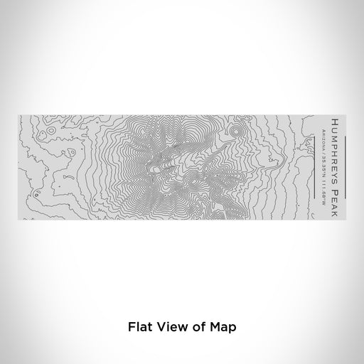 Rendered View of Humphreys Peak Arizona Map Engraving on 10oz Stainless Steel Insulated Cup with Sipping Lid