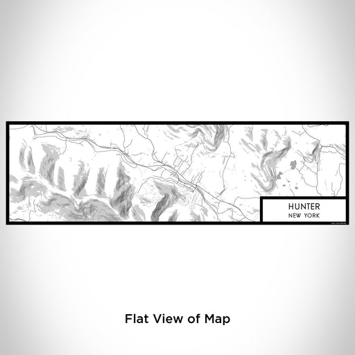 Flat View of Map Custom Hunter New York Map Enamel Mug in Classic