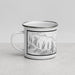 Left View Custom Hunter New York Map Enamel Mug in Classic