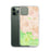 Custom Hunter New York Map Phone Case in Watercolor on Table with Laptop and Plant
