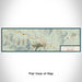 Flat View of Map Custom Hunter New York Map Enamel Mug in Woodblock
