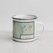Right View Custom Hunter New York Map Enamel Mug in Woodblock