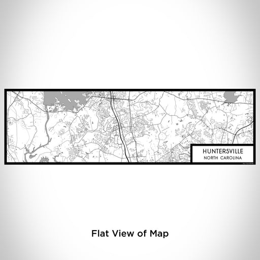 Flat View of Map Custom Huntersville North Carolina Map Enamel Mug in Classic