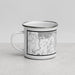 Left View Custom Huntersville North Carolina Map Enamel Mug in Classic