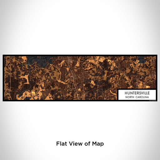 Flat View of Map Custom Huntersville North Carolina Map Enamel Mug in Ember