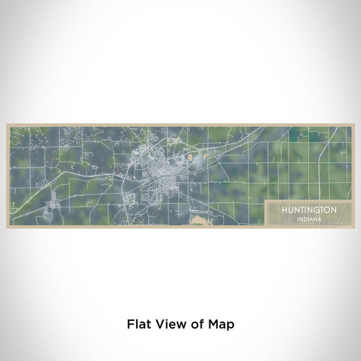 Flat View of Map Custom Huntington Indiana Map Enamel Mug in Afternoon
